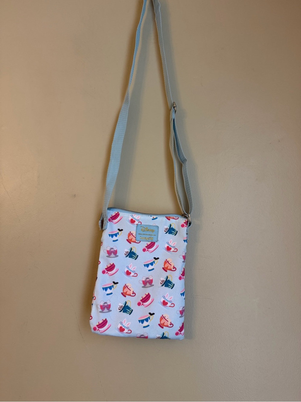 Loungefly Disney Alice In Wonderland Tea Cup Characters Passport Crossbody Bag
